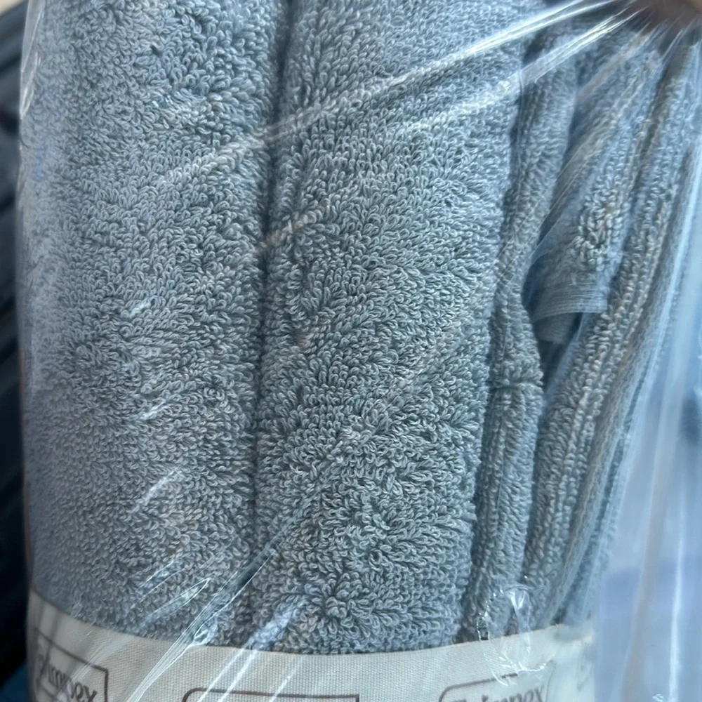 Towels 6 Pack Luxury Towel Set, 600 GSM 100% Ring Spun Cotton Highly Absorbent - Picture 5 of 5